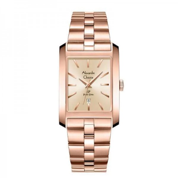 Alexandre Christie AC 1037 Full Rosegold Lady Steel LDBRGLN